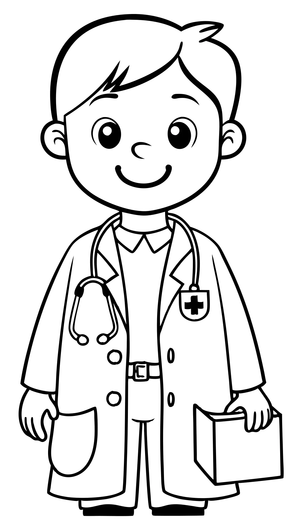 coloriage de docteur